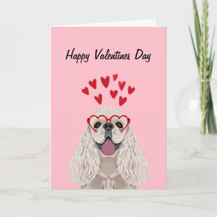 Festiva Tarjeta de San Valentín Cocker Spaniel - mascotas