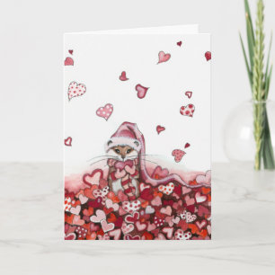 Festiva Tarjeta de San Valentín con amor