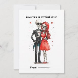Festiva Tarjeta de San Valentín con Corazón Cosechado de P
