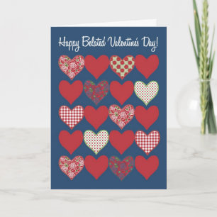 Festiva Tarjeta de San Valentín, corazones y Rosas atrasad