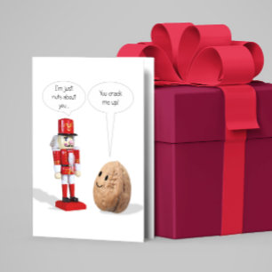 Festiva Tarjeta de San Valentín de amor a los nueces