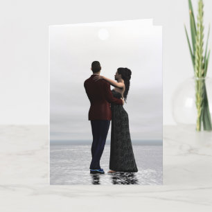 Festiva Tarjeta de San Valentín de Bella Artes de Pareja d