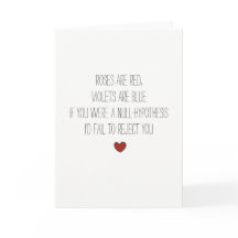 Tarjeta de San Valentín de chiste matemático de hi