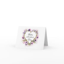 Tarjeta de San Valentín de color cardíaco silvestr