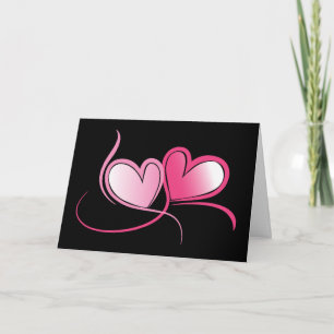 Festiva Tarjeta de San Valentín de Corazón