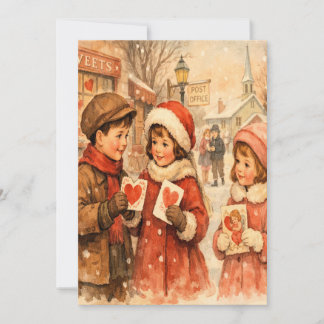 Festiva Tarjeta de San Valentín de estilo antiguo de 1920