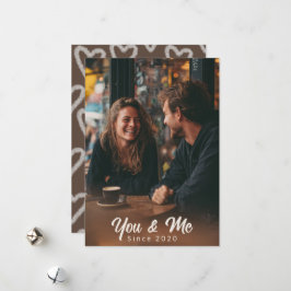 Festiva Tarjeta de San Valentín de Foto Personalizada para