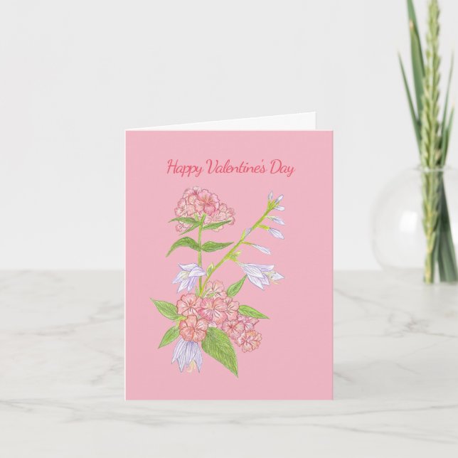 Festiva Tarjeta de San Valentín de la felicidad (Anverso)