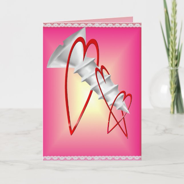 Festiva Tarjeta de San Valentín de tornillo (Anverso)