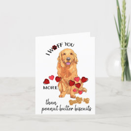 Festiva Tarjeta de San Valentín de tu amor de perro de rec