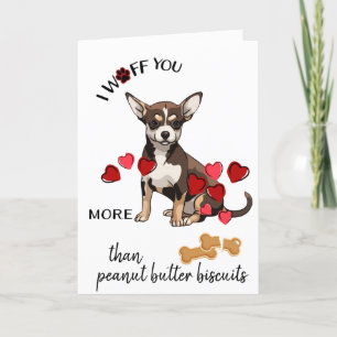 Festiva Tarjeta de San Valentín de tu perro chihuaha