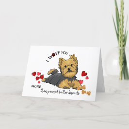 Festiva Tarjeta de San Valentín de tu perro terrible
