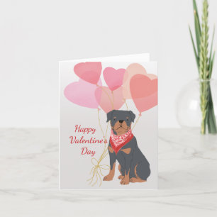 Festiva Tarjeta de San Valentín de tus globos de corazón d