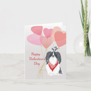 Festiva Tarjeta de San Valentín de tus globos Gray Shih Ts