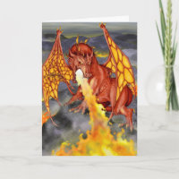 Tarjeta de San Valentín del Dragón Rojo