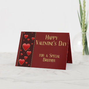 Festiva Tarjeta de San Valentín del Hermano Especial Mascu