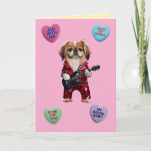 Festiva Tarjeta de San Valentín del rockero pequinés
