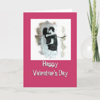 Festiva Tarjeta de San Valentín en blanco