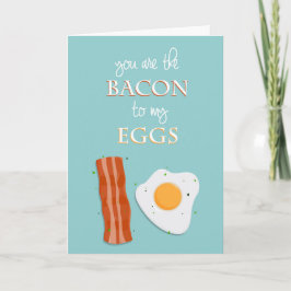 Festiva Tarjeta de San Valentín (eres el Bacon de mis huev