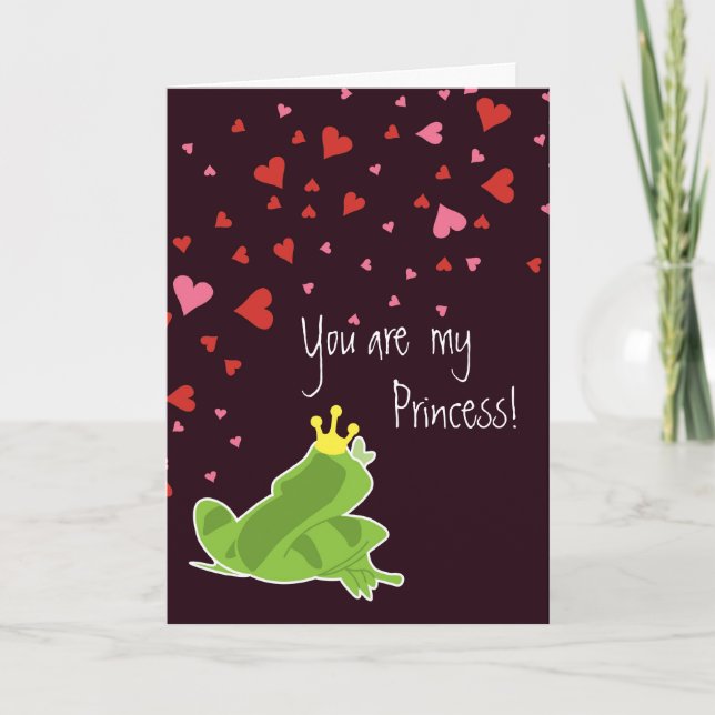Festiva Tarjeta de San Valentín - Eres mi princesa (Anverso)