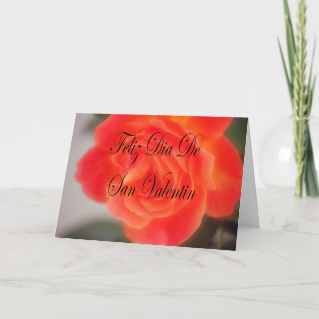 Festiva Tarjeta de San Valentín española (Anverso)