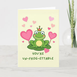 Festiva Tarjeta de San Valentín In-Rana-dvidable