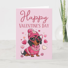 Festiva Tarjeta de San Valentín maravillosa para perros Da