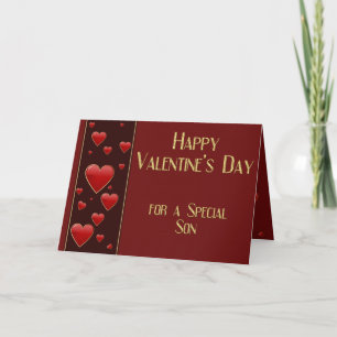 Festiva Tarjeta de San Valentín Masculino Especial del Hij