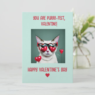 Festiva Tarjeta de San Valentín para gato - Diseñar tu pro