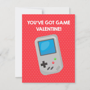 Festiva Tarjeta de San Valentín para la clase de videojueg
