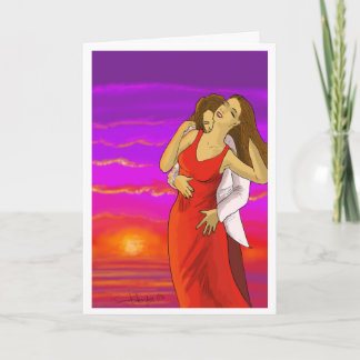 Festiva Tarjeta de San Valentín para los amantes de España