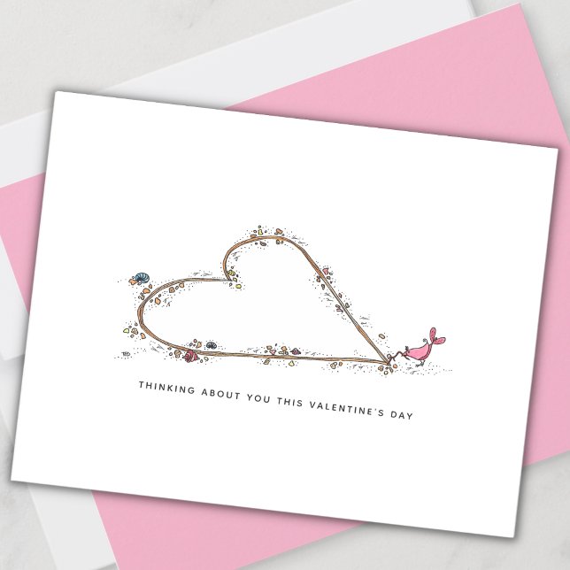 Festiva Tarjeta de San Valentín 'Pensando en ti' (Subido por el creador)