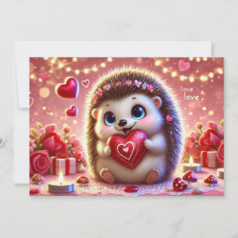 Festiva Tarjeta de San Valentín Personalizada Adorable 