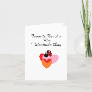 Festiva Tarjeta de San Valentín: Profesor favorito