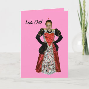 Festiva Tarjeta de San Valentín Reina de Corazones