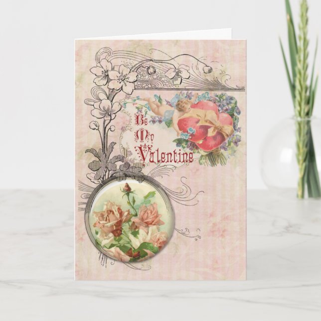 Festiva Tarjeta de San Valentín romántica (Anverso)