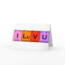 Tarjeta de San Valentín romántico de LuV U