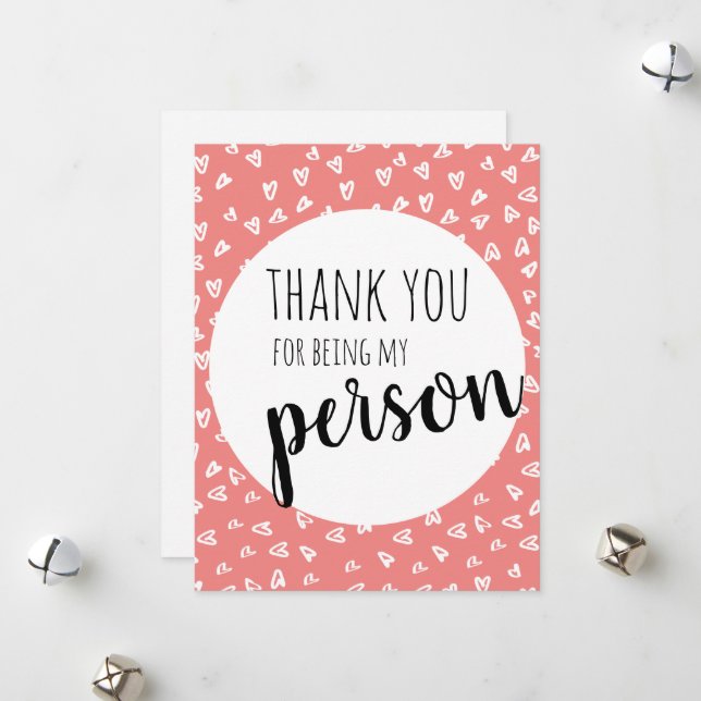 Festiva Tarjeta de San Valentín rosa (Anverso/Reverso In Situ)