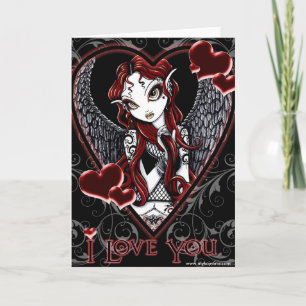 Festiva Tarjeta de San Valentín Stevie Angel Heart