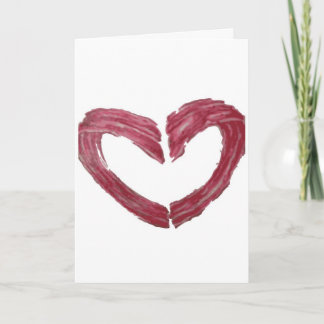 Festiva Tarjeta de San Valentín - Te quiero más que tocino
