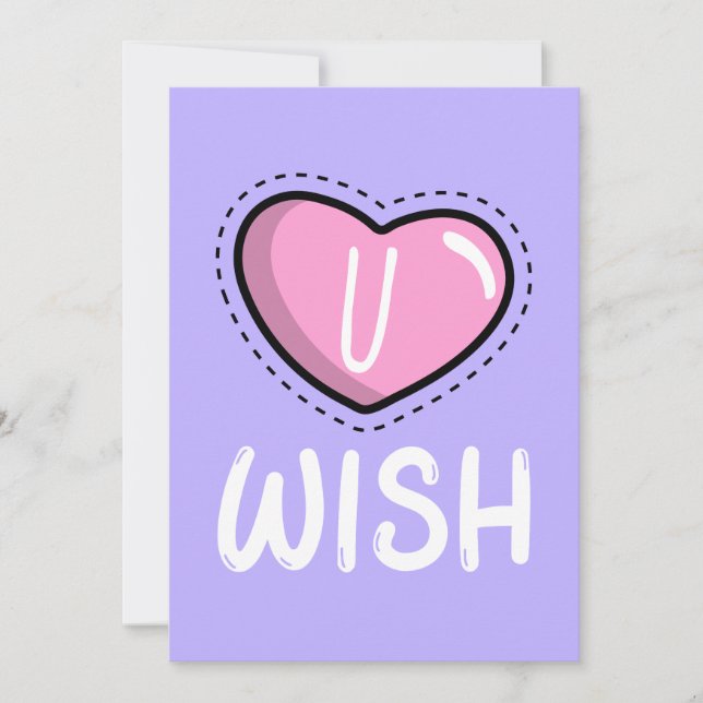 Festiva Tarjeta de San Valentín U Wish (Anverso)
