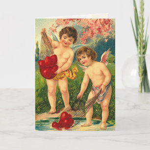 Festiva Tarjeta de San Valentín victoriana