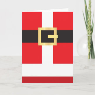 Festiva tarjeta de santa
