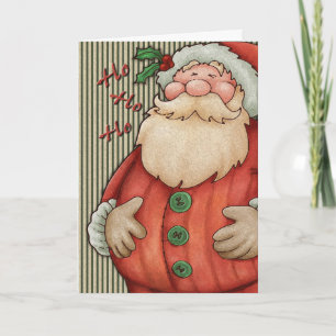 Festiva Tarjeta de Santa Clause