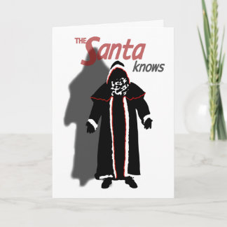 Festiva Tarjeta de Santa de la sombra