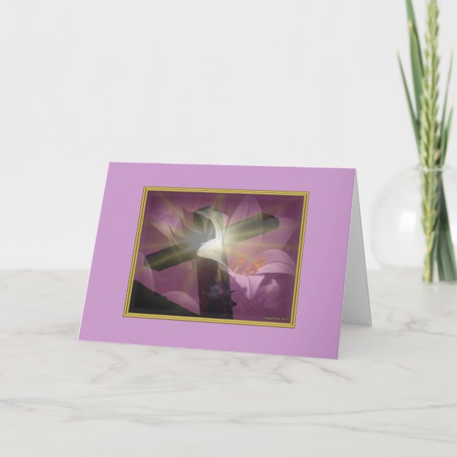 Festiva Tarjeta de Semana Santa o Simpatía del personaliza (Anverso)