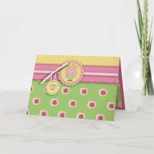 Festiva Tarjeta de servicio de té II (Anverso)