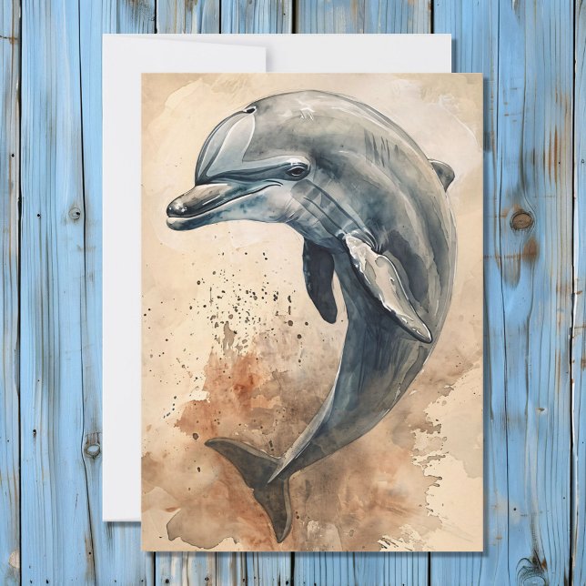 Festiva Tarjeta de significación animal Dolphin Totem Spir (Subido por el creador)