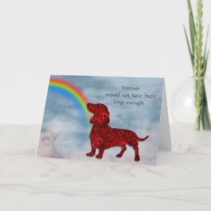 Festiva Tarjeta de simpatía con arco iris por pérdida de c