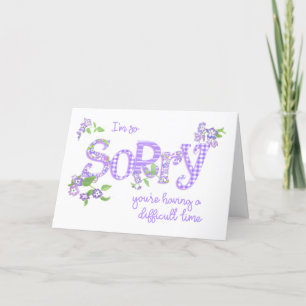 Festiva Tarjeta de simpatía con flores de phlox y arte con